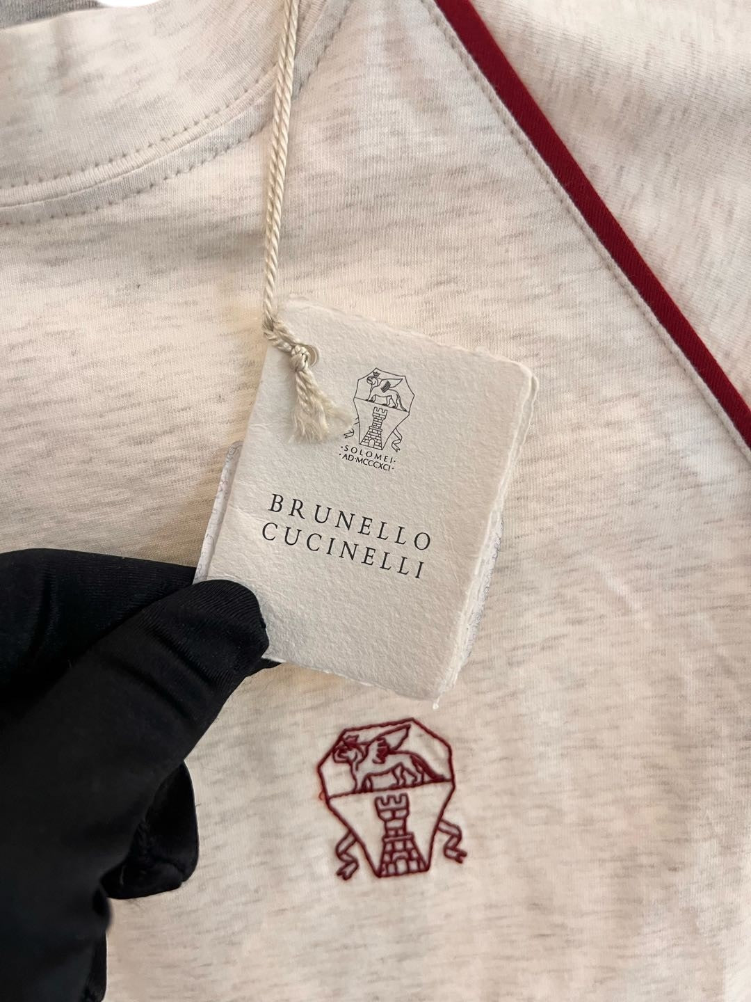 Brunello Cucinelli Light Heather Raglan T-Shirt