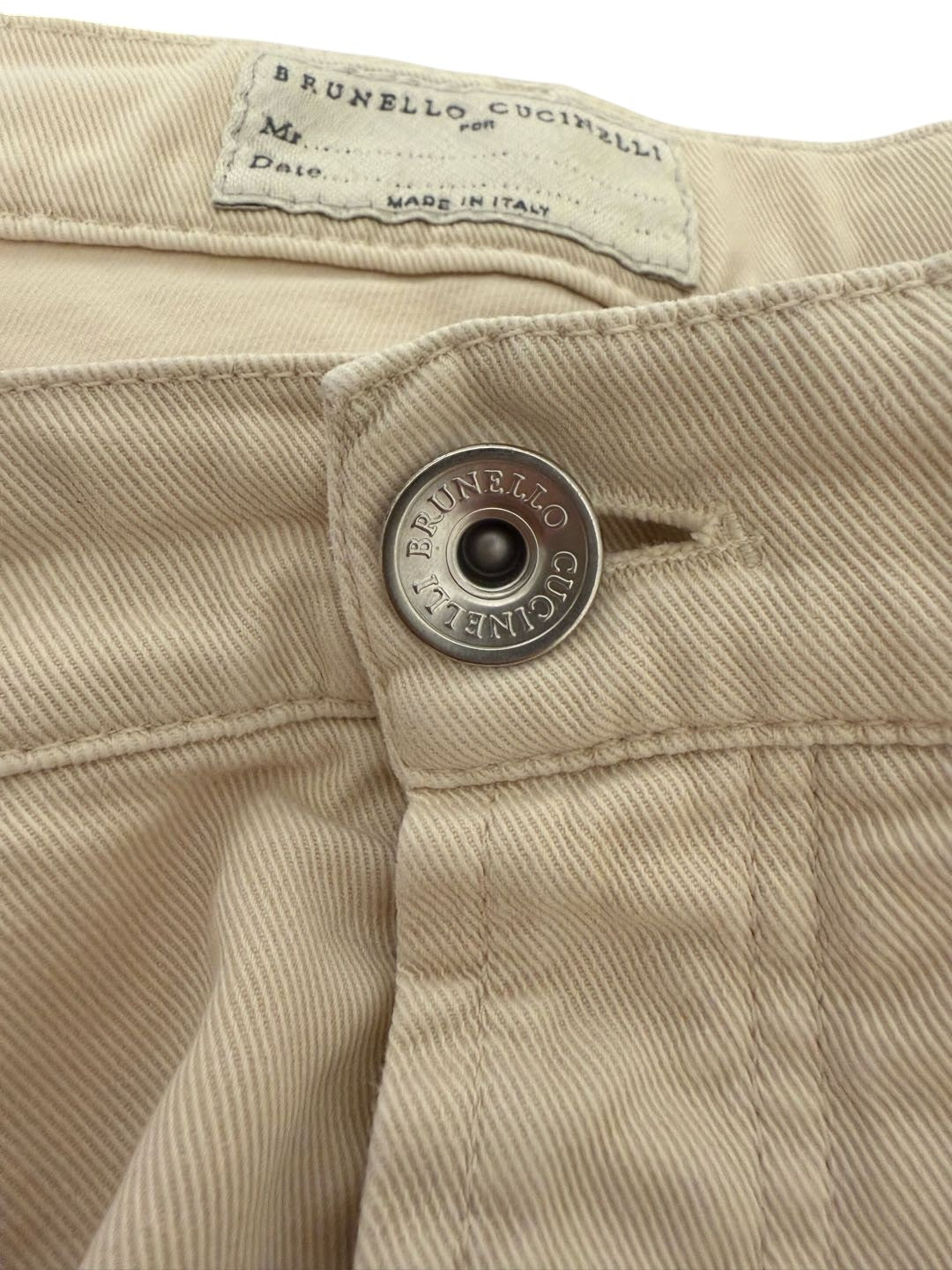 Brunello Cucinelli - Off-White Casual Denim Pants