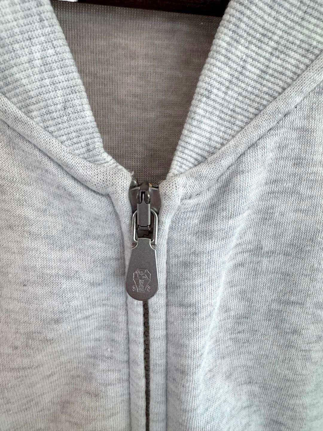 Brunello Cucinelli - Light Grey Cotton Bomber Jacket