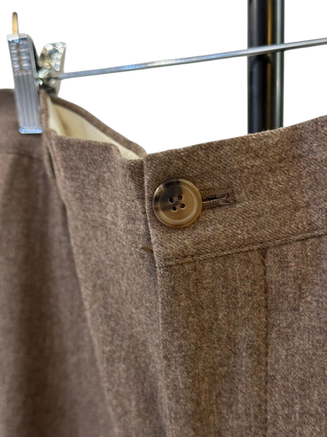 Brunello Cucinelli - Brown Wool-Silk-Cashmere Trousers