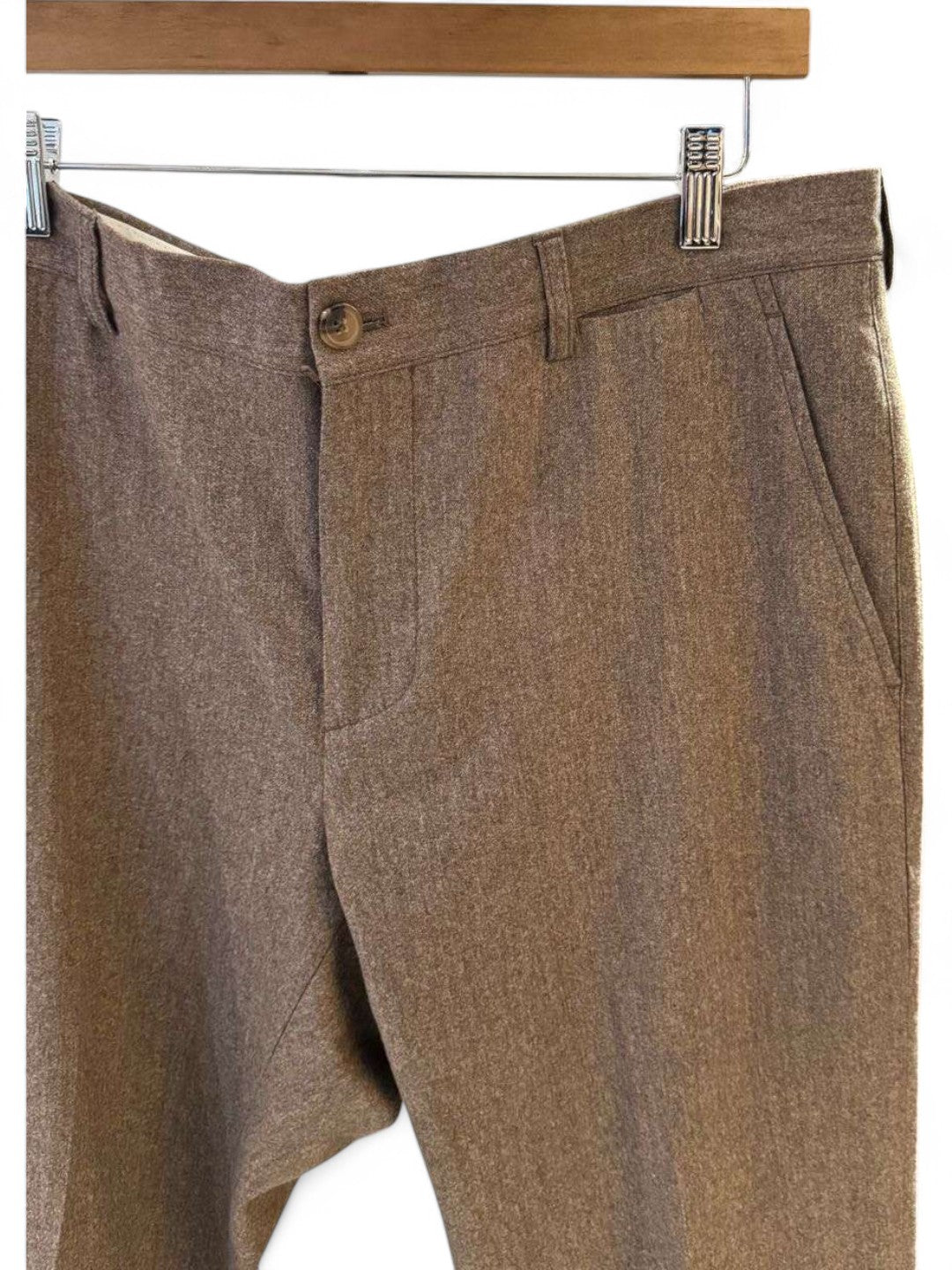 Brunello Cucinelli - Brown Wool-Silk-Cashmere Trousers