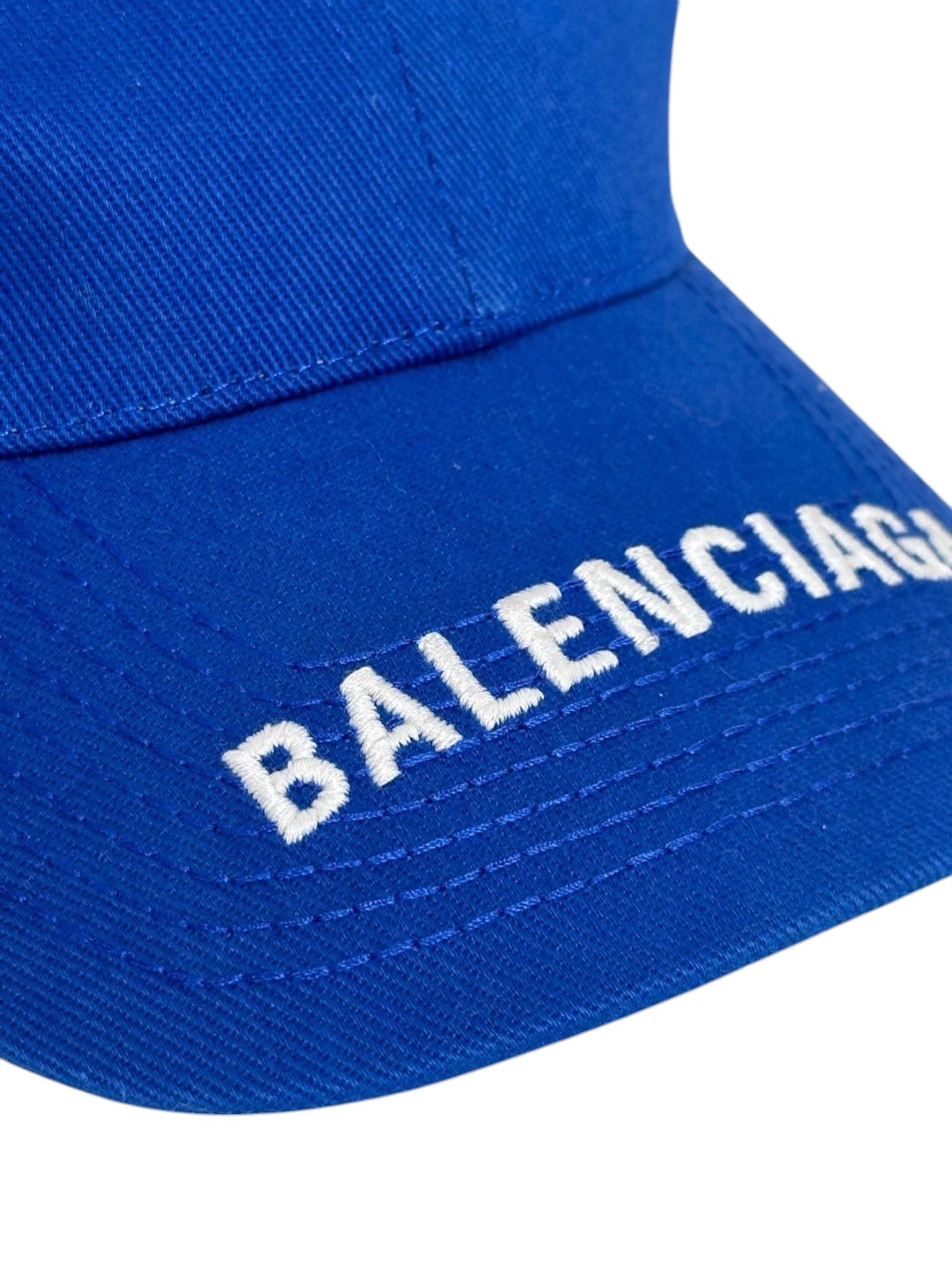 Balenciaga Blue Embroidered Baseball Cap
