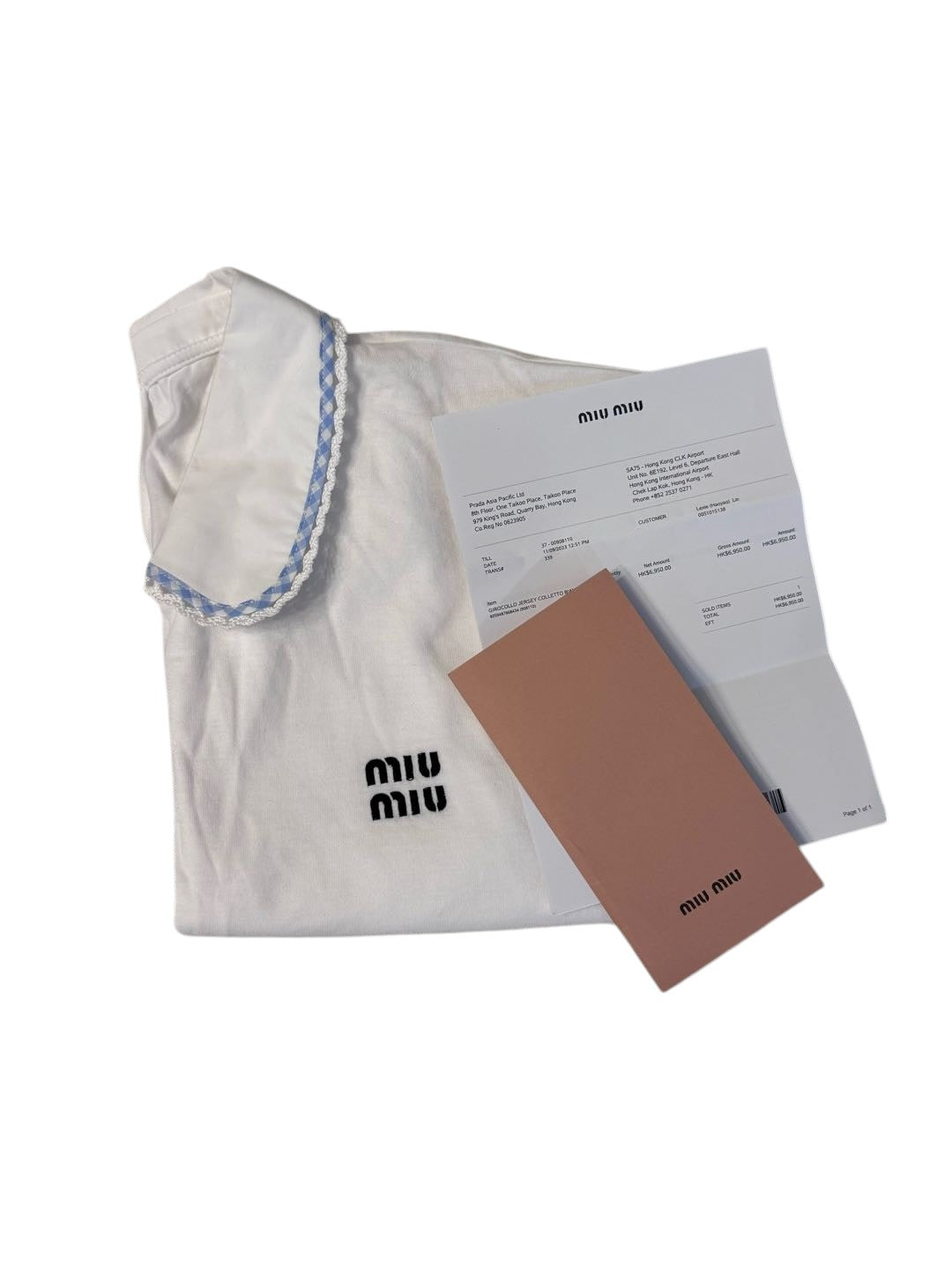 Miu Miu Cream Peter Pan Collar Top