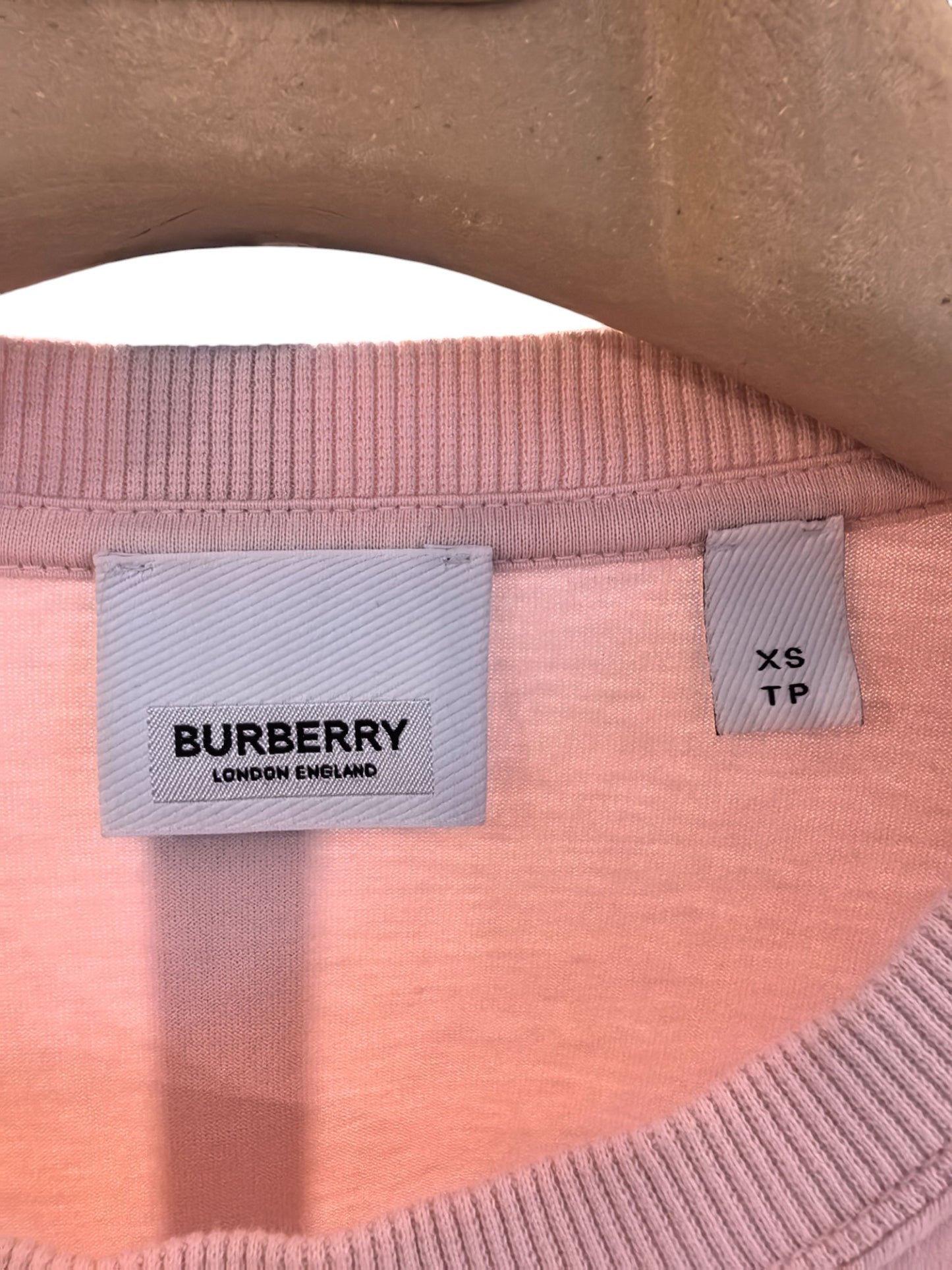Burberry Pink Crest Logo T-Shirt