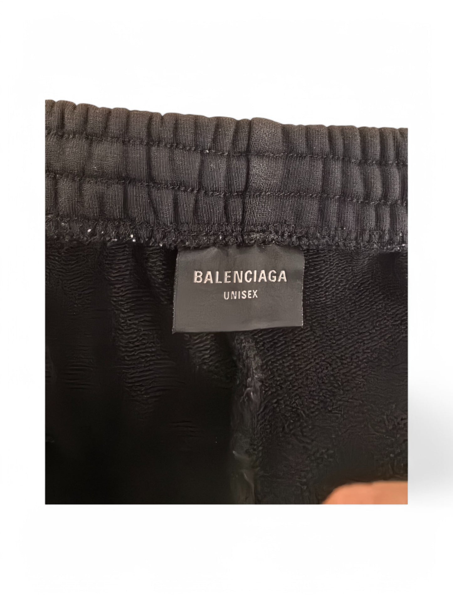 Balenciaga Black Logo Athletic Shorts