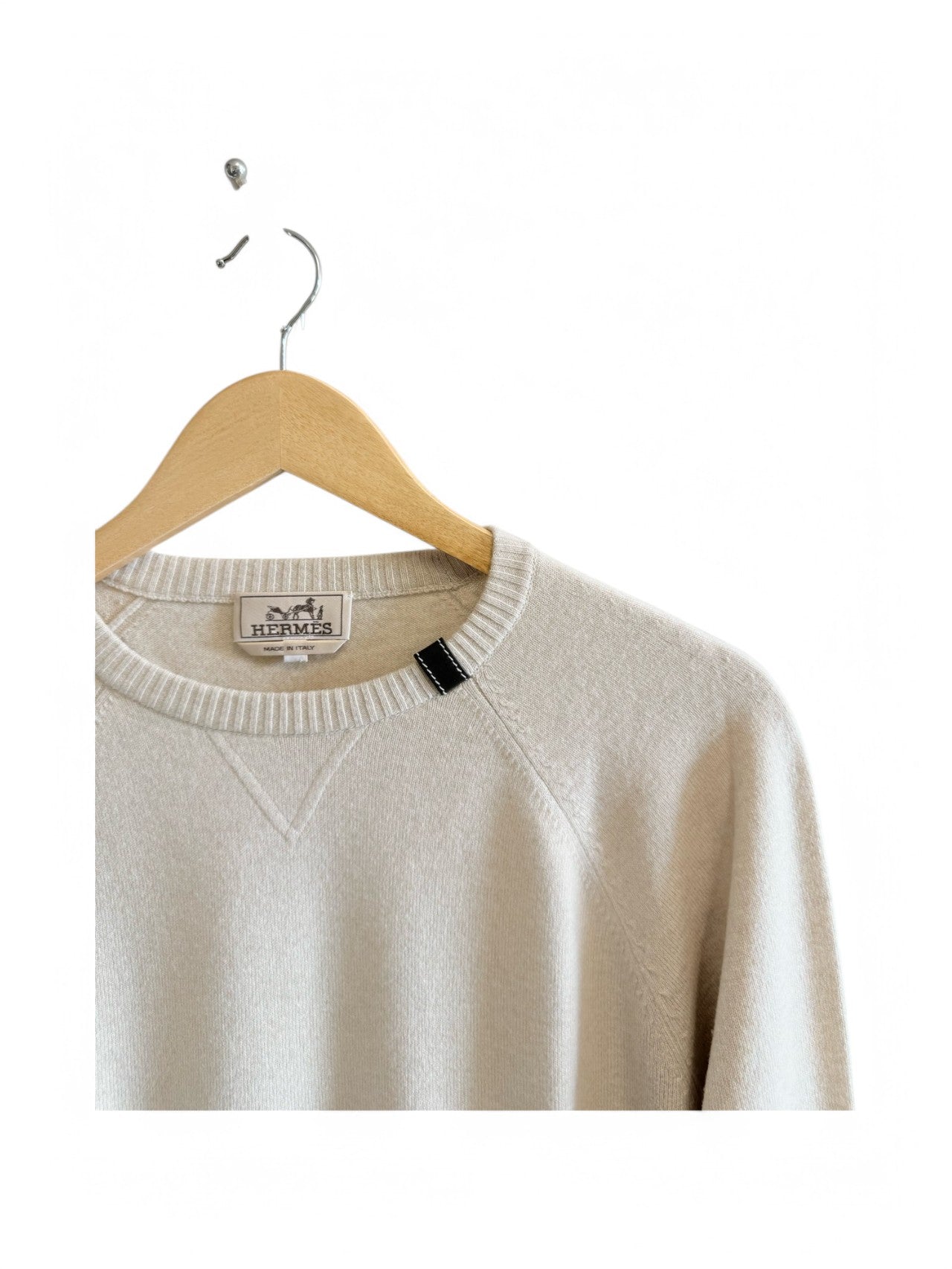Hermès Beige Wool Crewneck