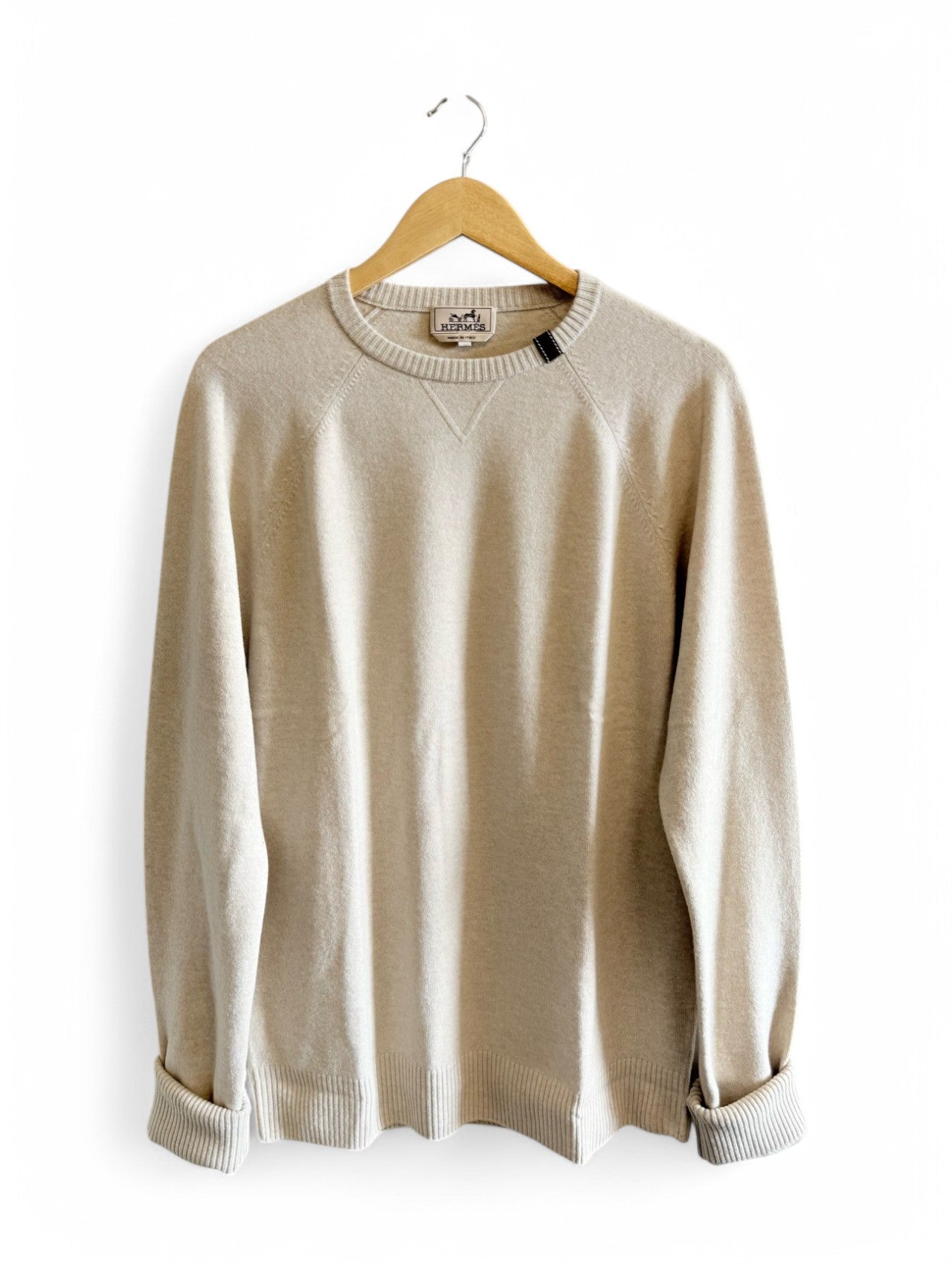 Hermès Beige Wool Crewneck