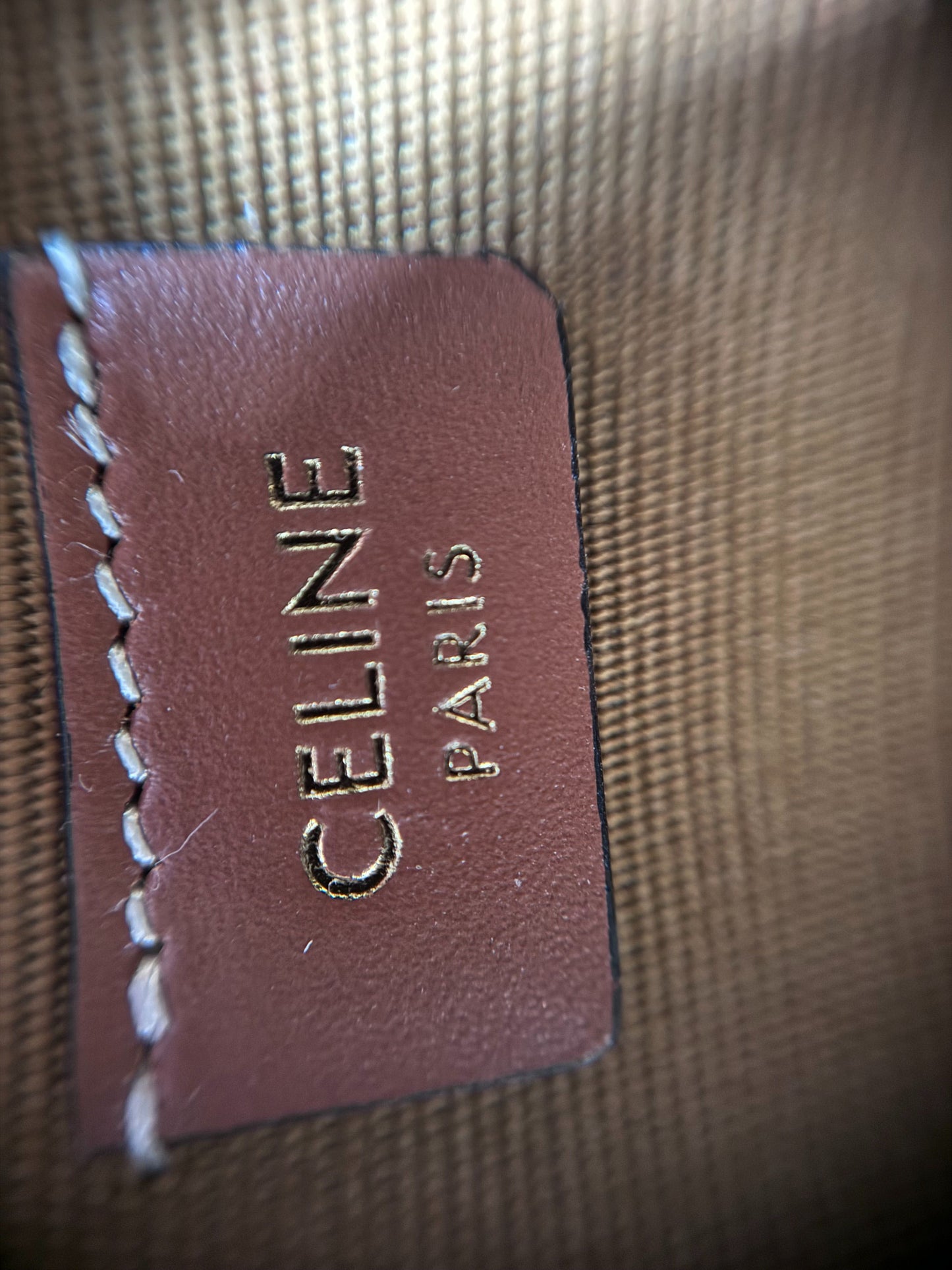 Celine Mini Heart Triomphe Canvas Coin & Earphone Pouch