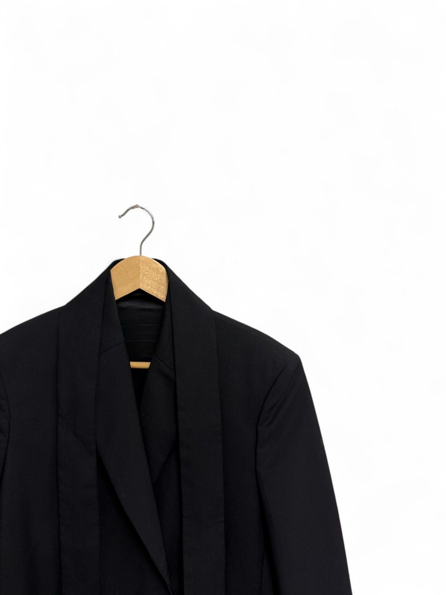 Acne Studios-Black Oversized Belted Blazer-XS