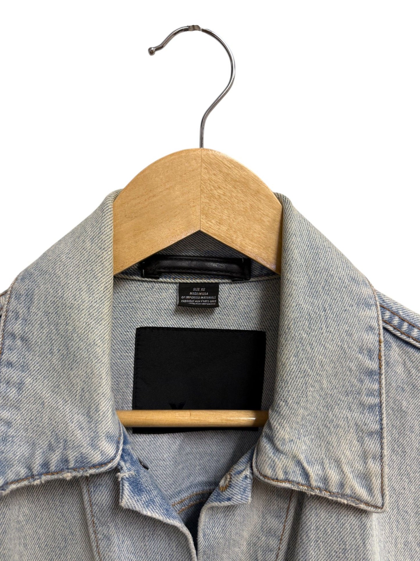 DAZE-Light Wash Vintage Denim Jacket-XS