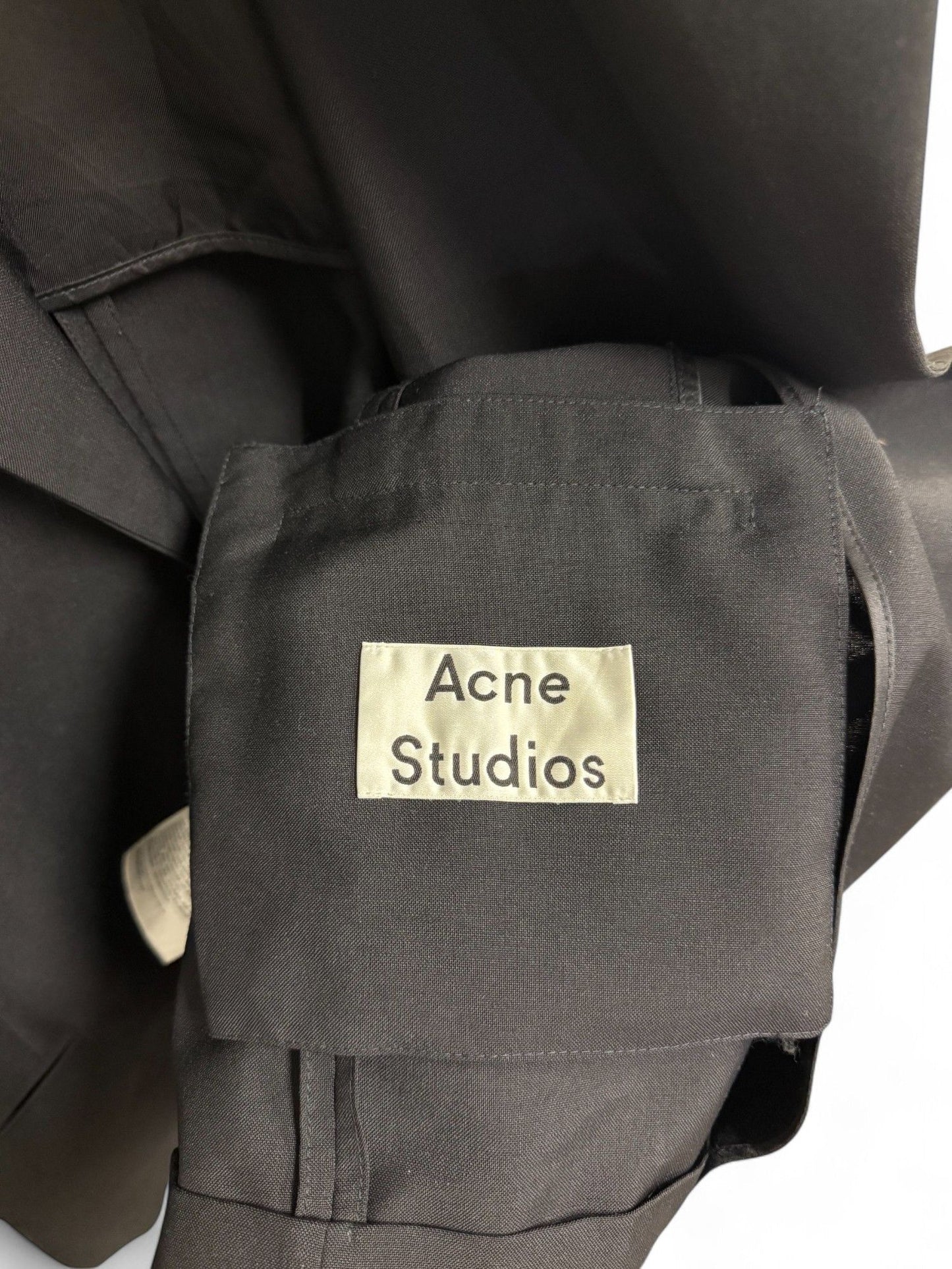 Acne Studios-Black Oversized Belted Blazer-XS