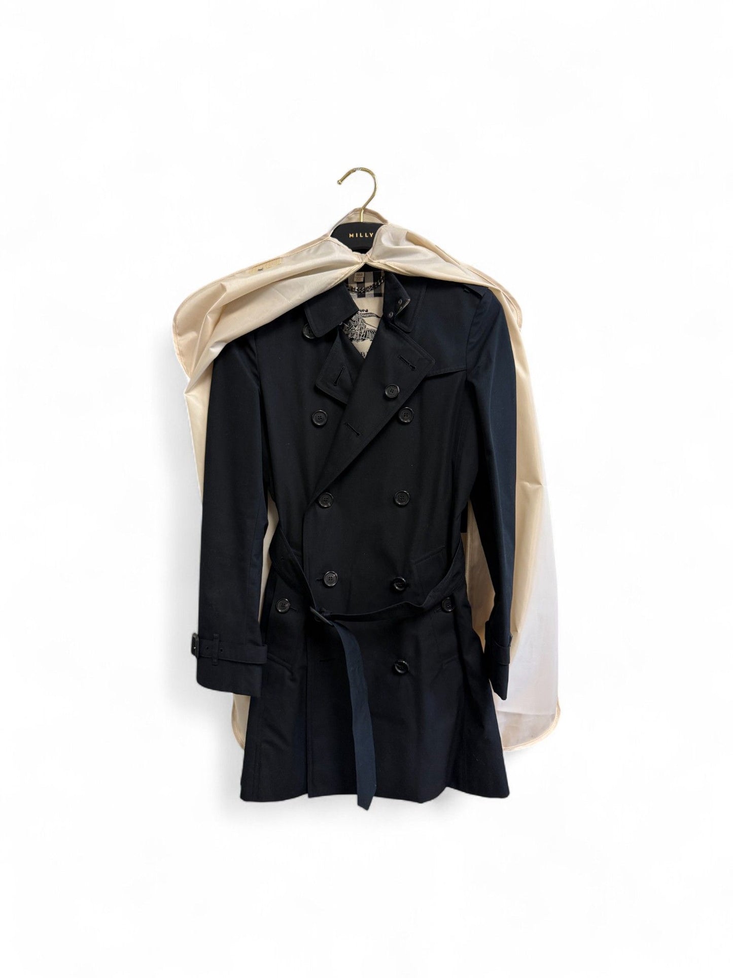 Burberry- Black Double-Breasted Trench Coat- 36 | Retail Price: $2,850