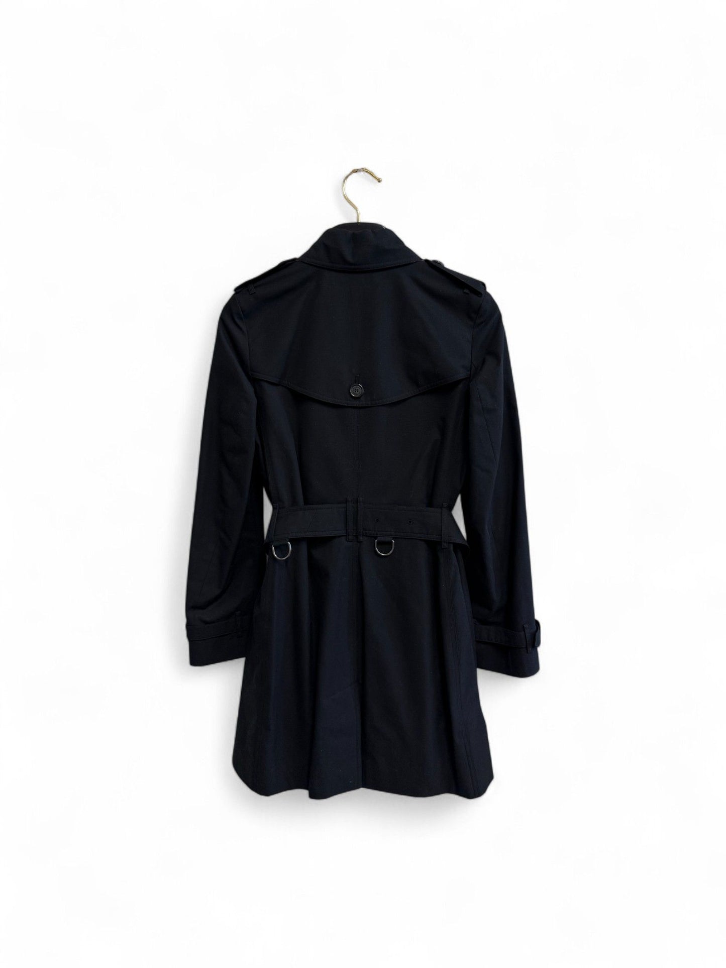 Burberry- Black Double-Breasted Trench Coat- 36 | Retail Price: $2,850
