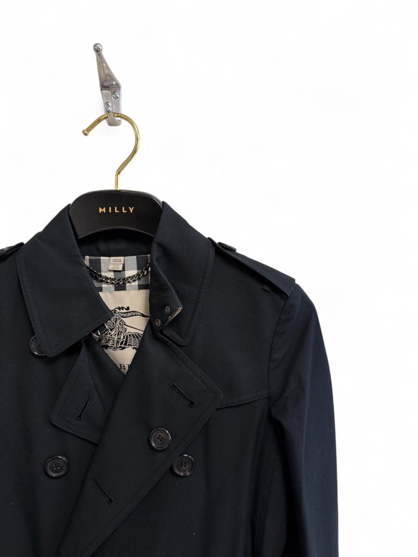 Burberry- Black Double-Breasted Trench Coat- 36 | Retail Price: $2,850