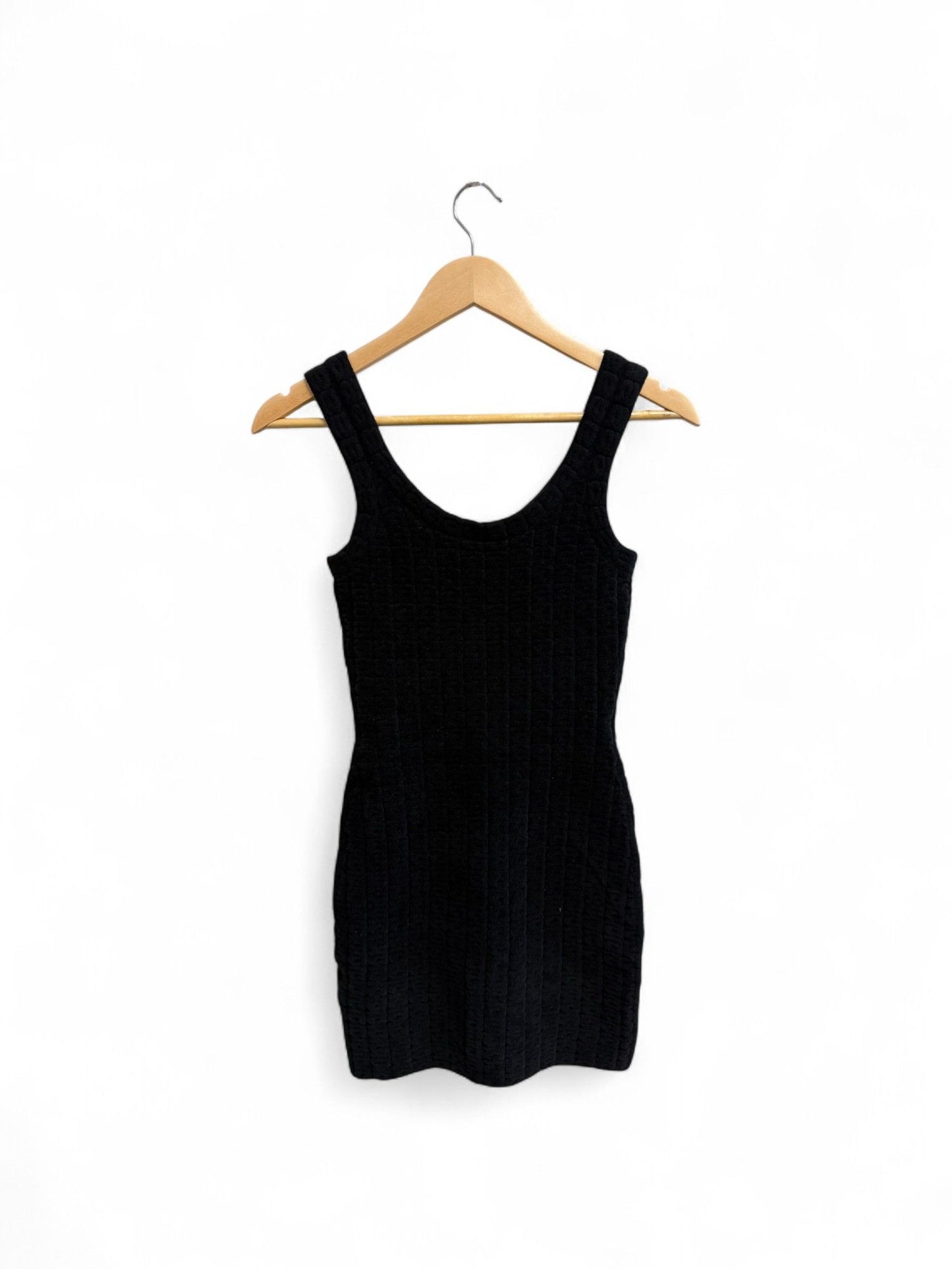 Alexander Wang- Black Jacquard Sleeveless Dress- XS | Retail Price: $550