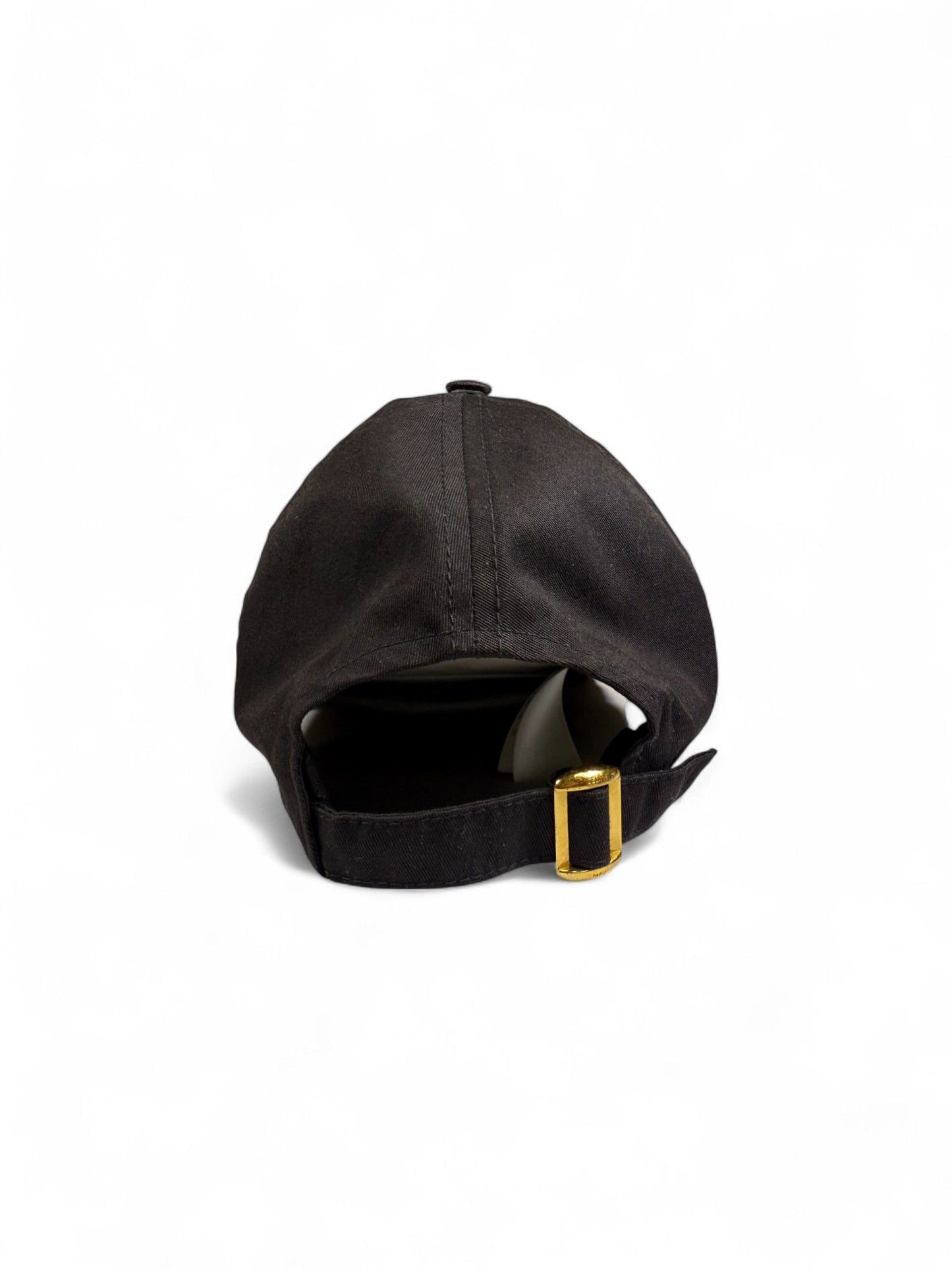 Celine- Black Embroidered Logo Baseball Cap- M | Retail Price: $690