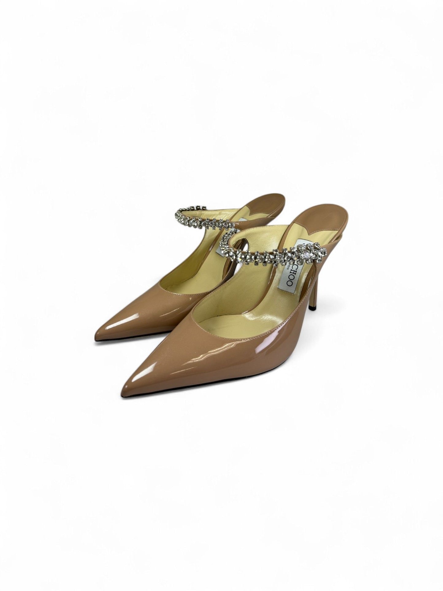Jimmy Choo-Embellished Crystal Pointed-Toe Mule-40 | Retail Price: $1,090