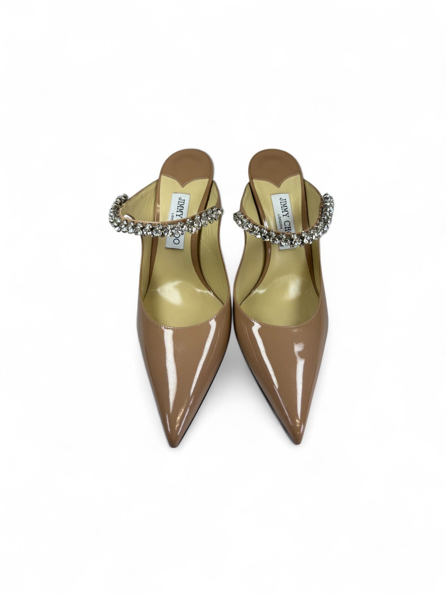 Jimmy Choo-Embellished Crystal Pointed-Toe Mule-40 | Retail Price: $1,090