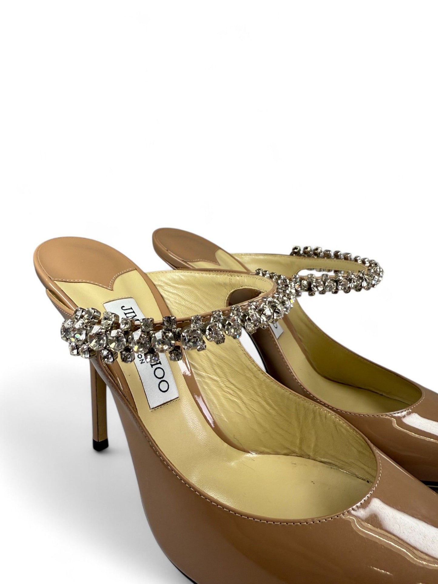 Jimmy Choo-Embellished Crystal Pointed-Toe Mule-40 | Retail Price: $1,090