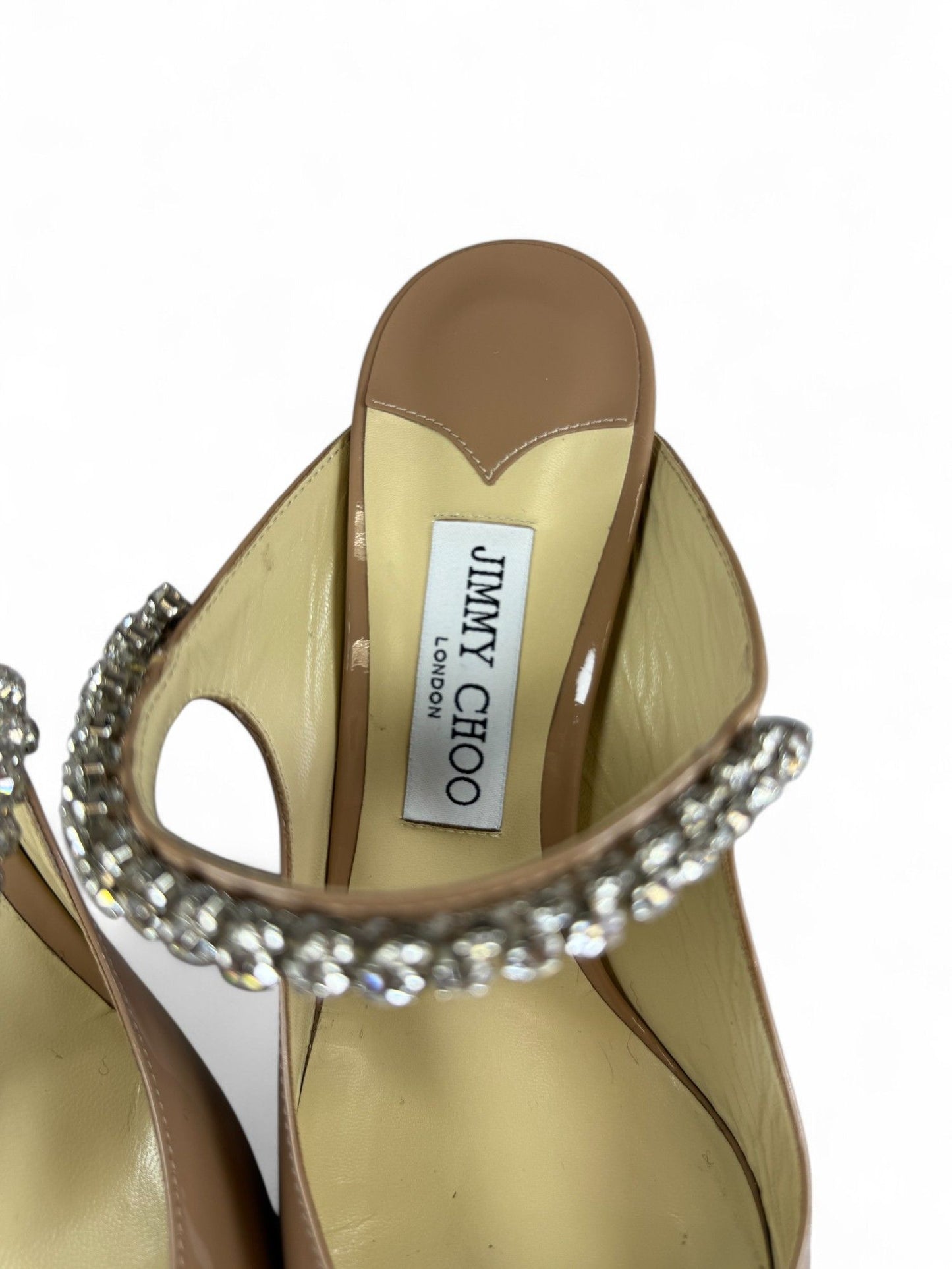 Jimmy Choo-Embellished Crystal Pointed-Toe Mule-40 | Retail Price: $1,090
