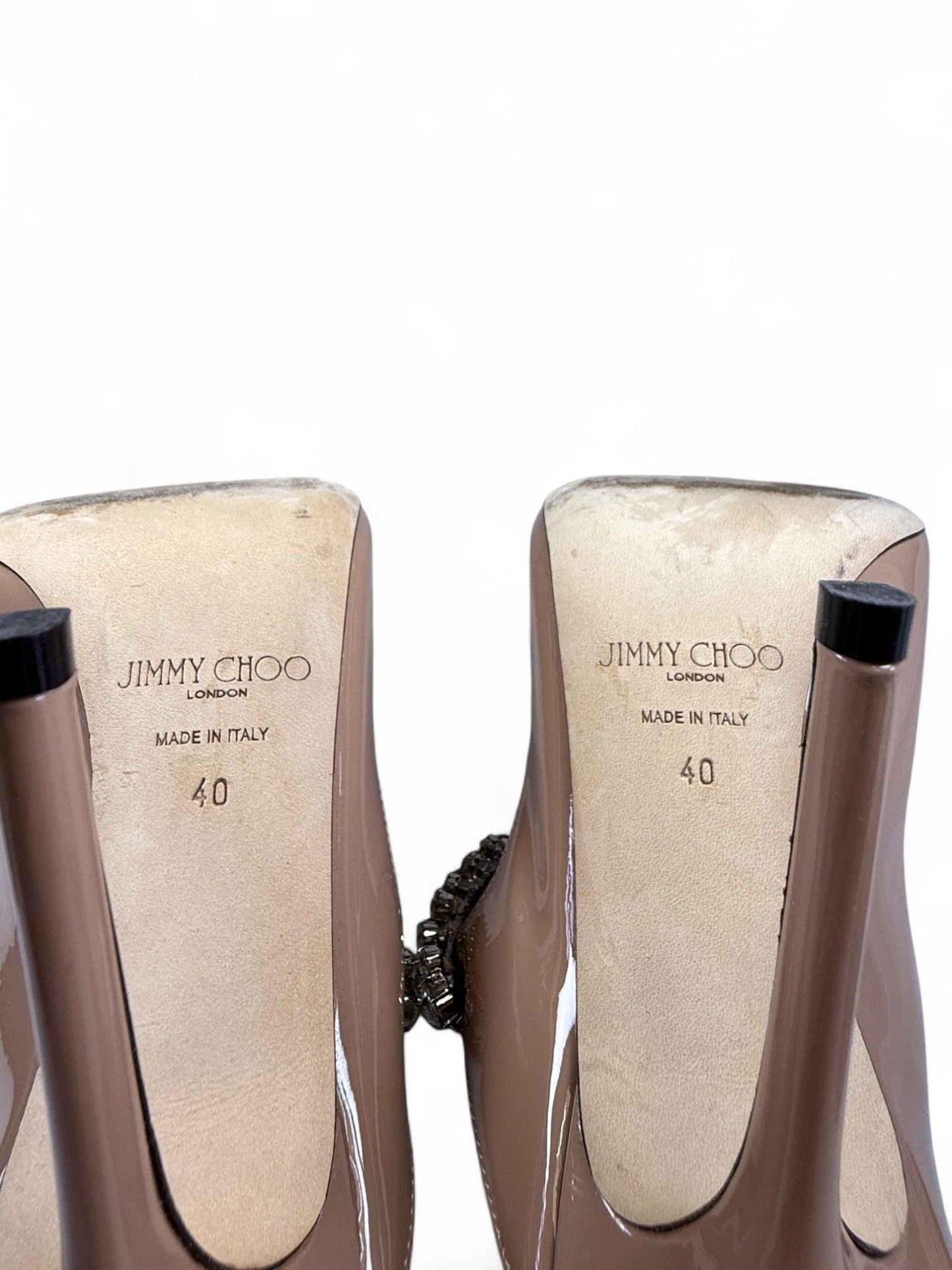 Jimmy Choo-Embellished Crystal Pointed-Toe Mule-40 | Retail Price: $1,090