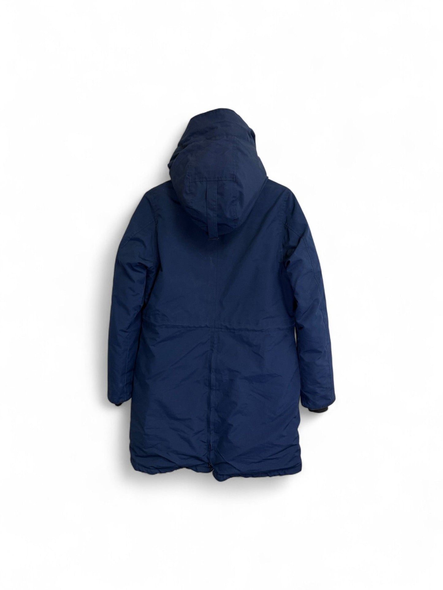 Canada Goose-Women's Mid-Length Hooded Parka-Navy-M | Retail Price: $1,357