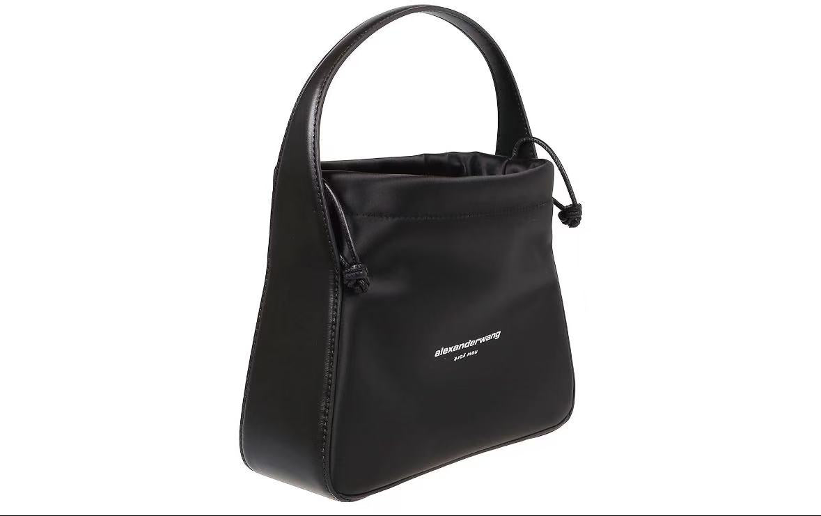Alexander Wang Ryan Drawstring Lambskin Bag in Black | Retail Price: $695