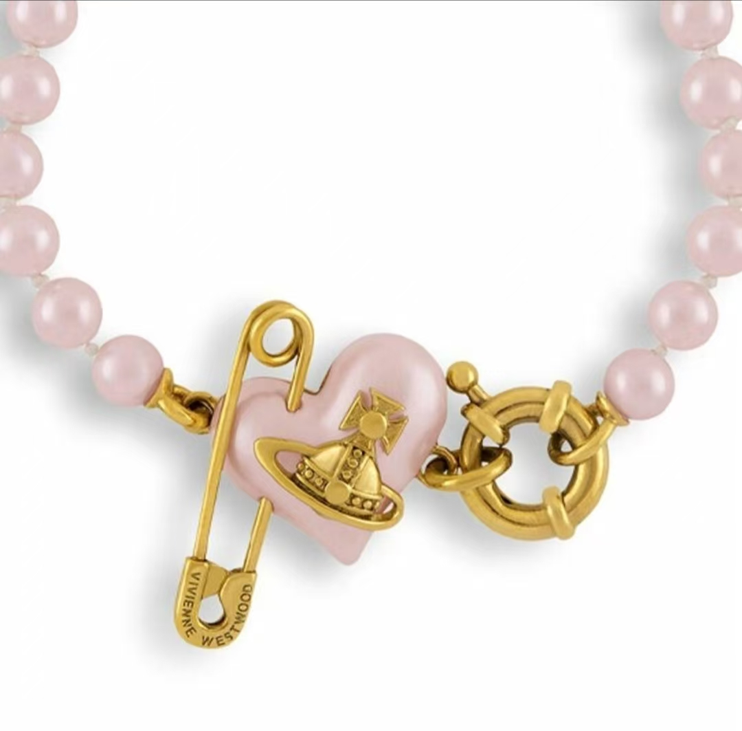Vivienne Westwood Rose-Gold Pearl Brass Bracelet – Retail Price: $320
