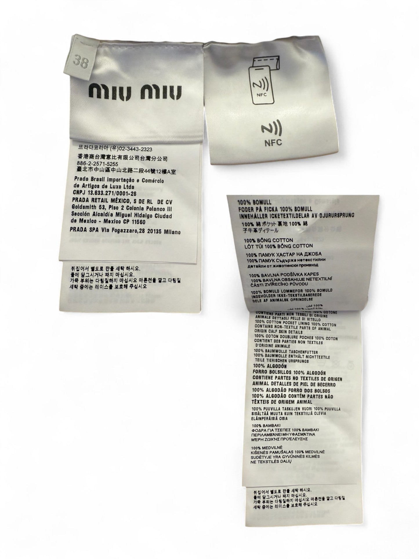 Miu Miu-2024SS Beige Logo Shorts-Size 38 | Retail Price: $1300