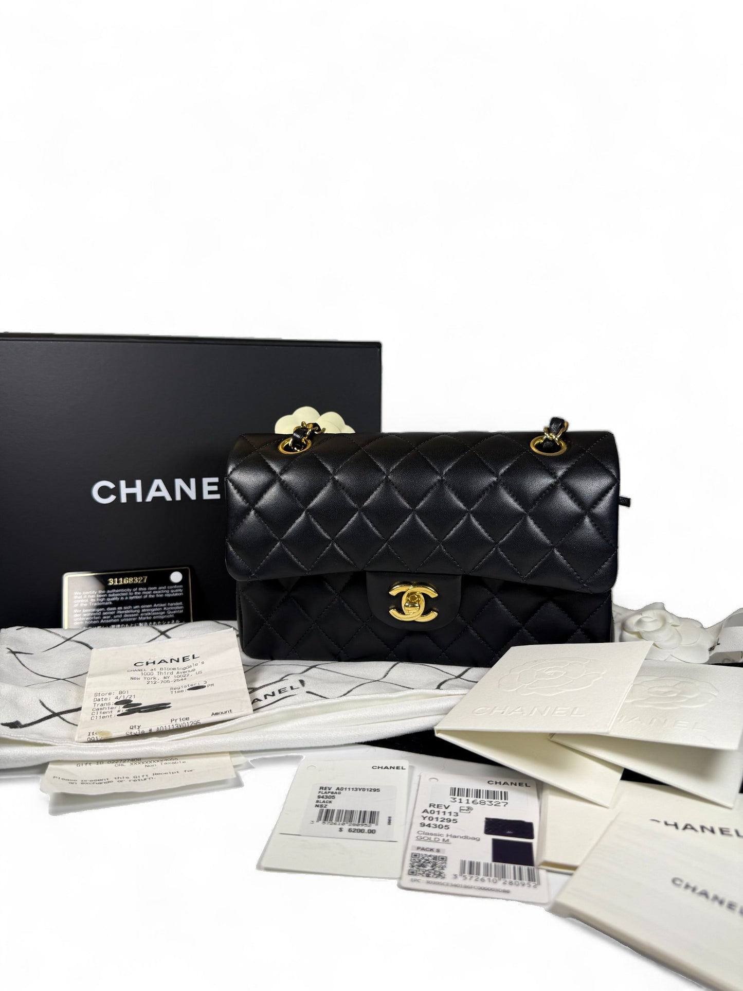 Chanel Classic Flap CF REV Black Lambskin Shoulder Bag – Retail Price: $11,600 USD