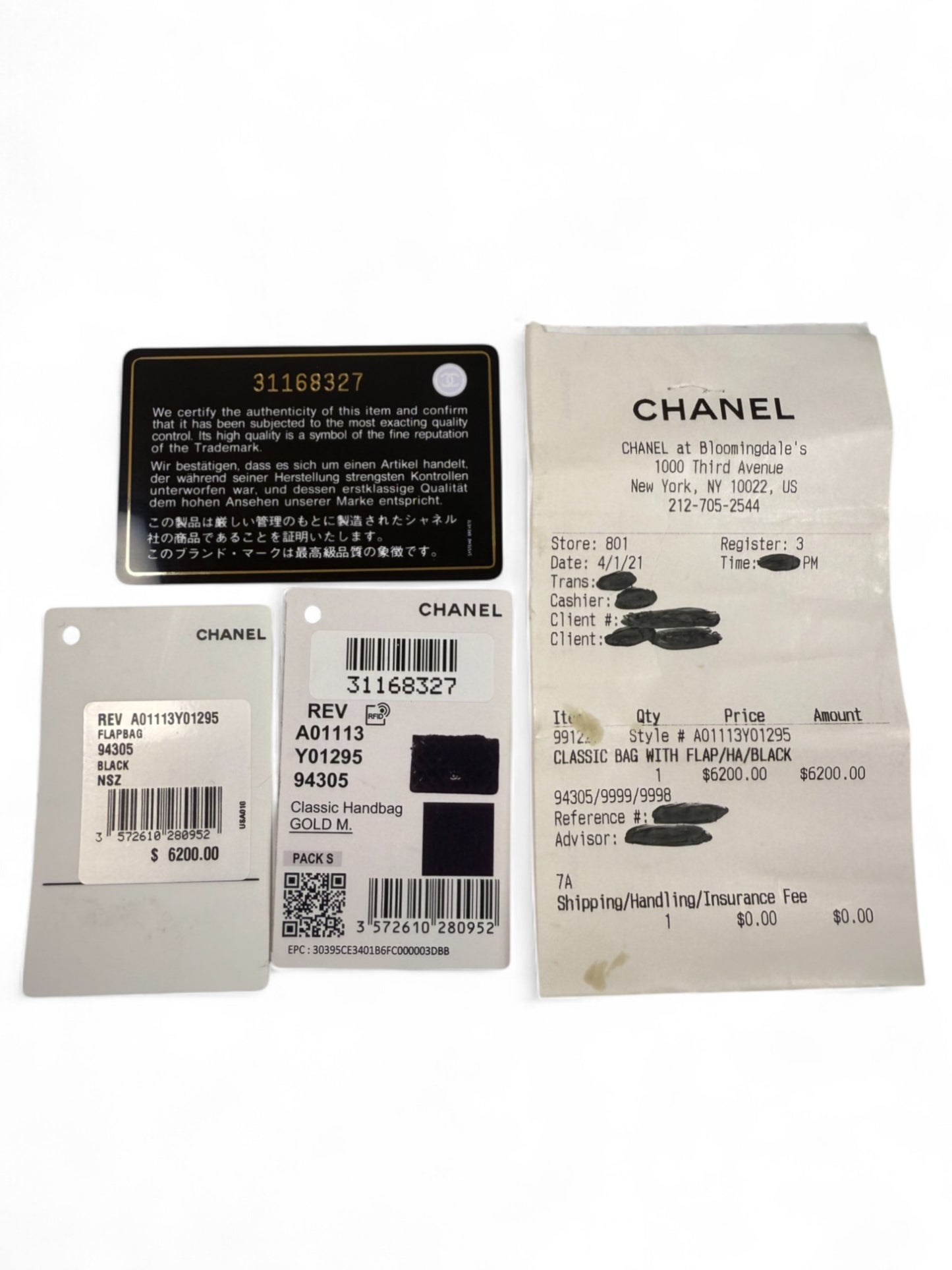 Chanel Classic Flap CF REV Black Lambskin Shoulder Bag – Retail Price: $11,600 USD