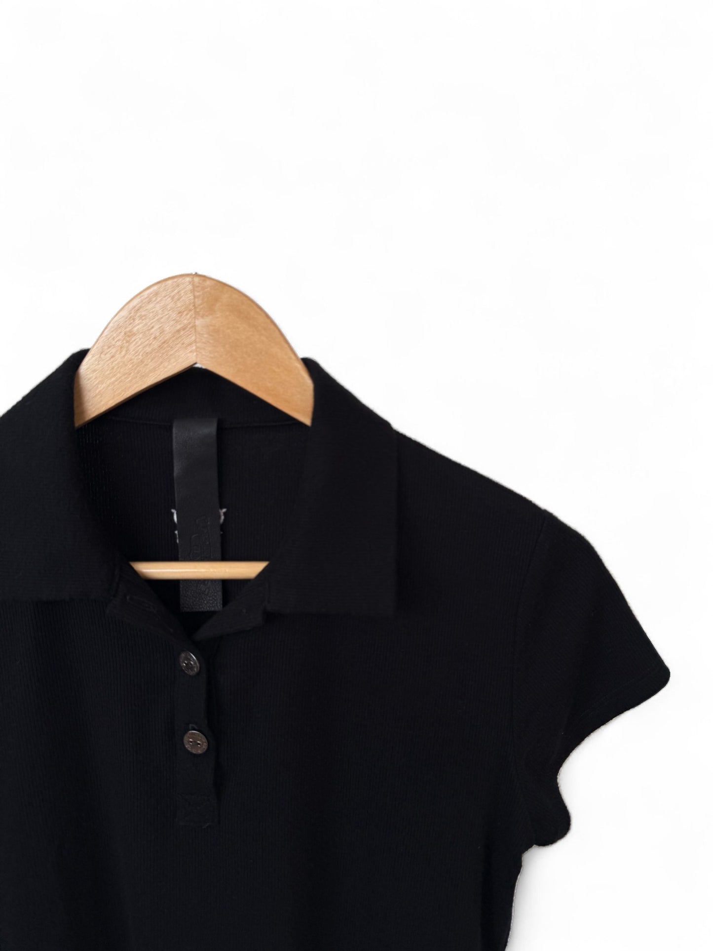 Chrome Hearts SS23 Black Embroidered Button Casual Polo Shirt – Retail Price: $810 USD