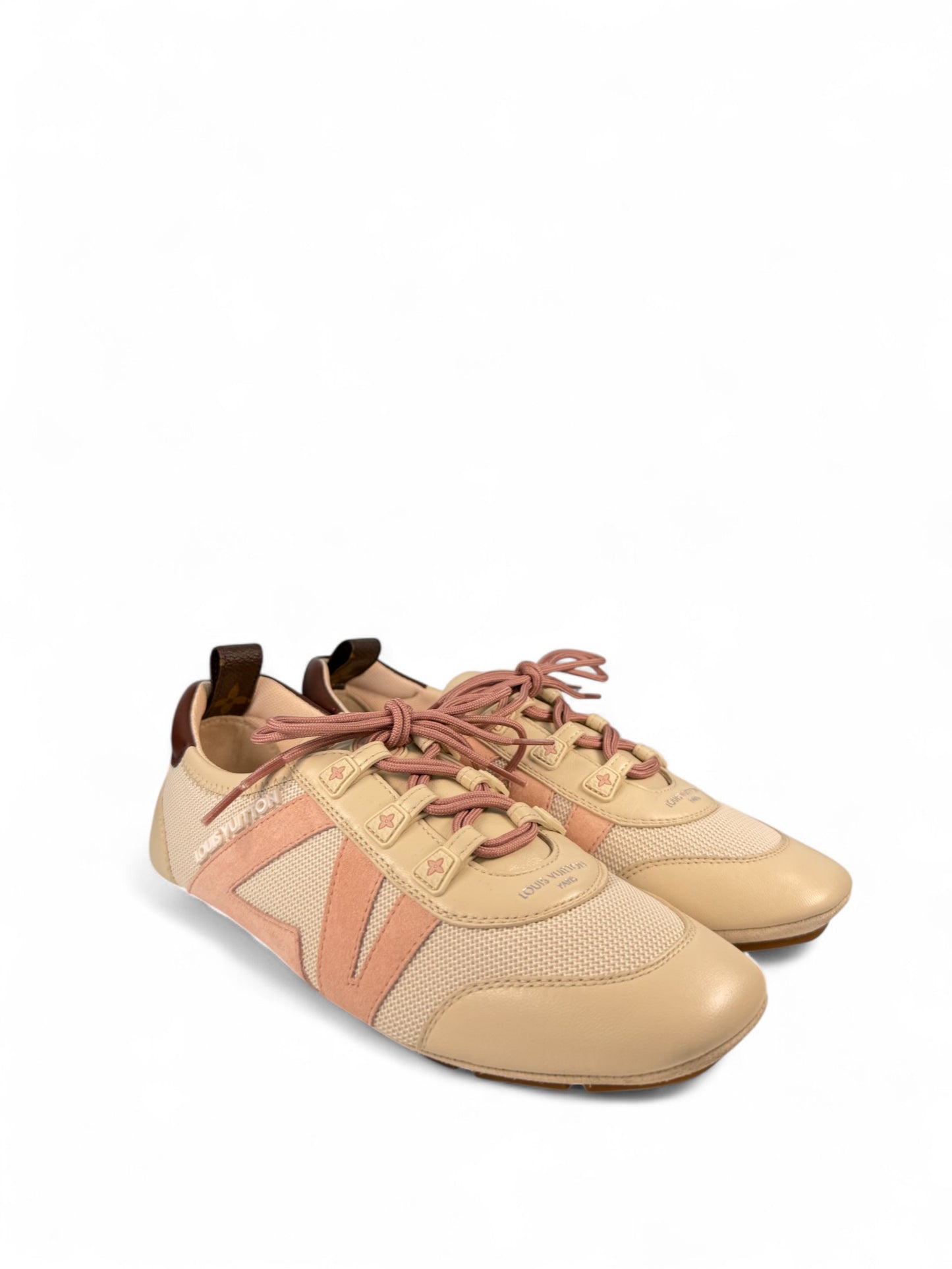Louis Vuitton Sneakerina Pink Lace-Up Ballet Sneakers – Retail Price: $1,050 USD