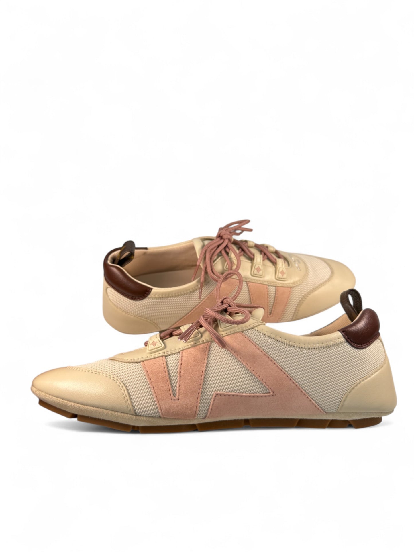 Louis Vuitton Sneakerina Pink Lace-Up Ballet Sneakers – Retail Price: $1,050 USD