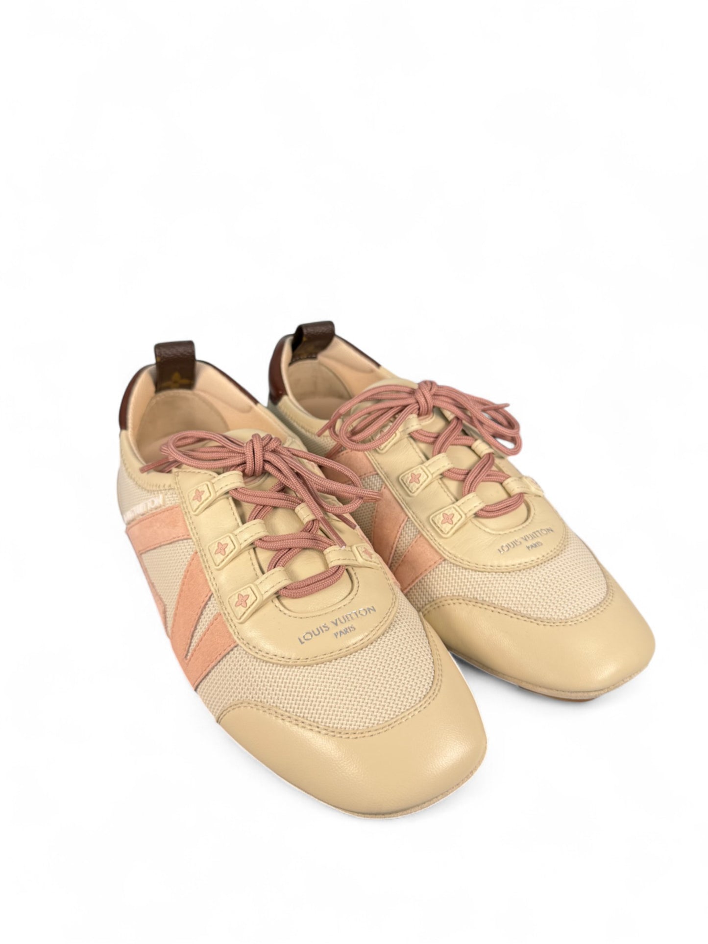 Louis Vuitton Sneakerina Pink Lace-Up Ballet Sneakers – Retail Price: $1,050 USD