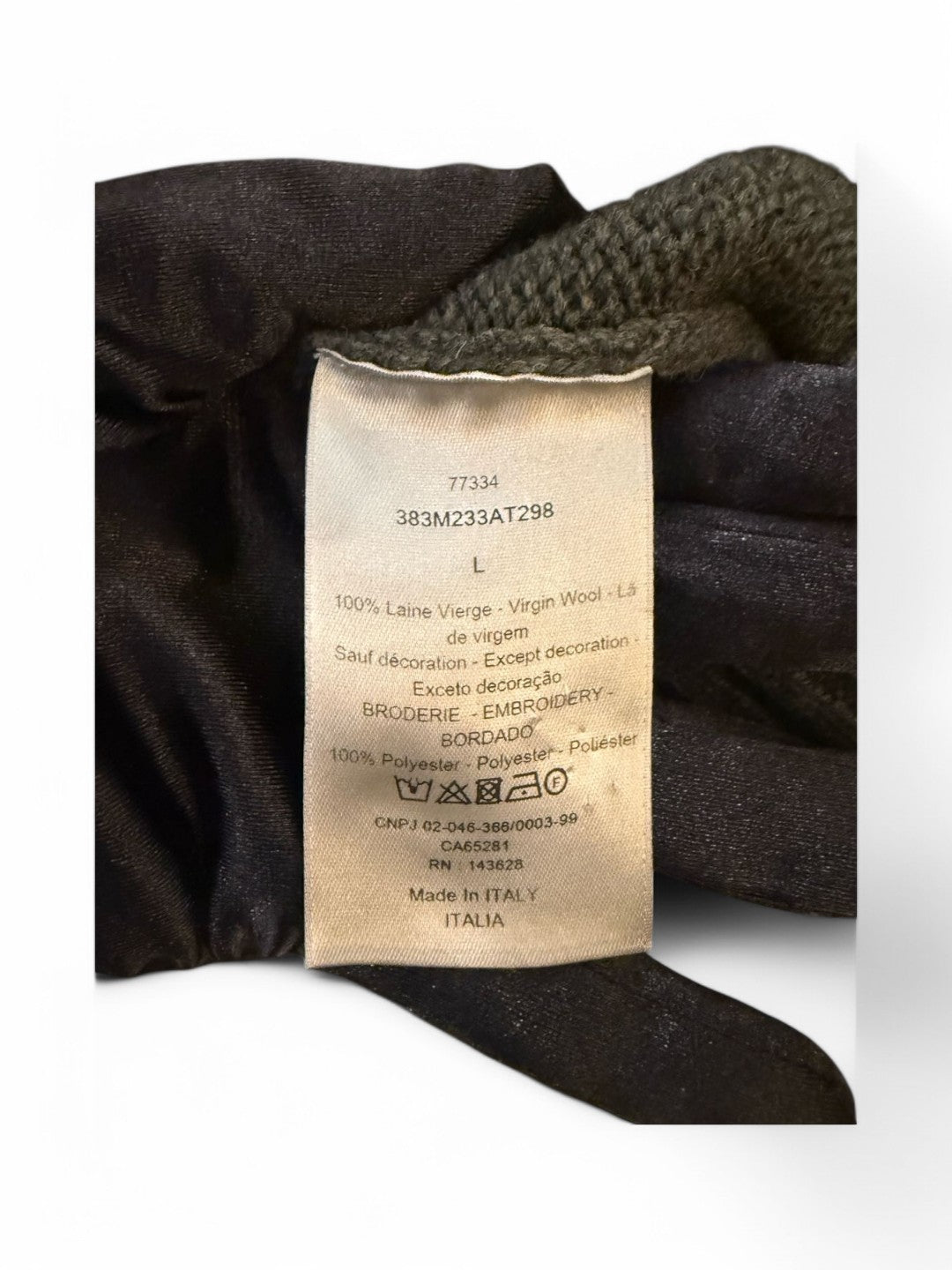 Dior Olive Green Wool Cardigan