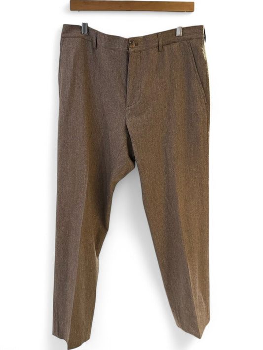 Brunello Cucinelli - Brown Wool-Silk-Cashmere Trousers