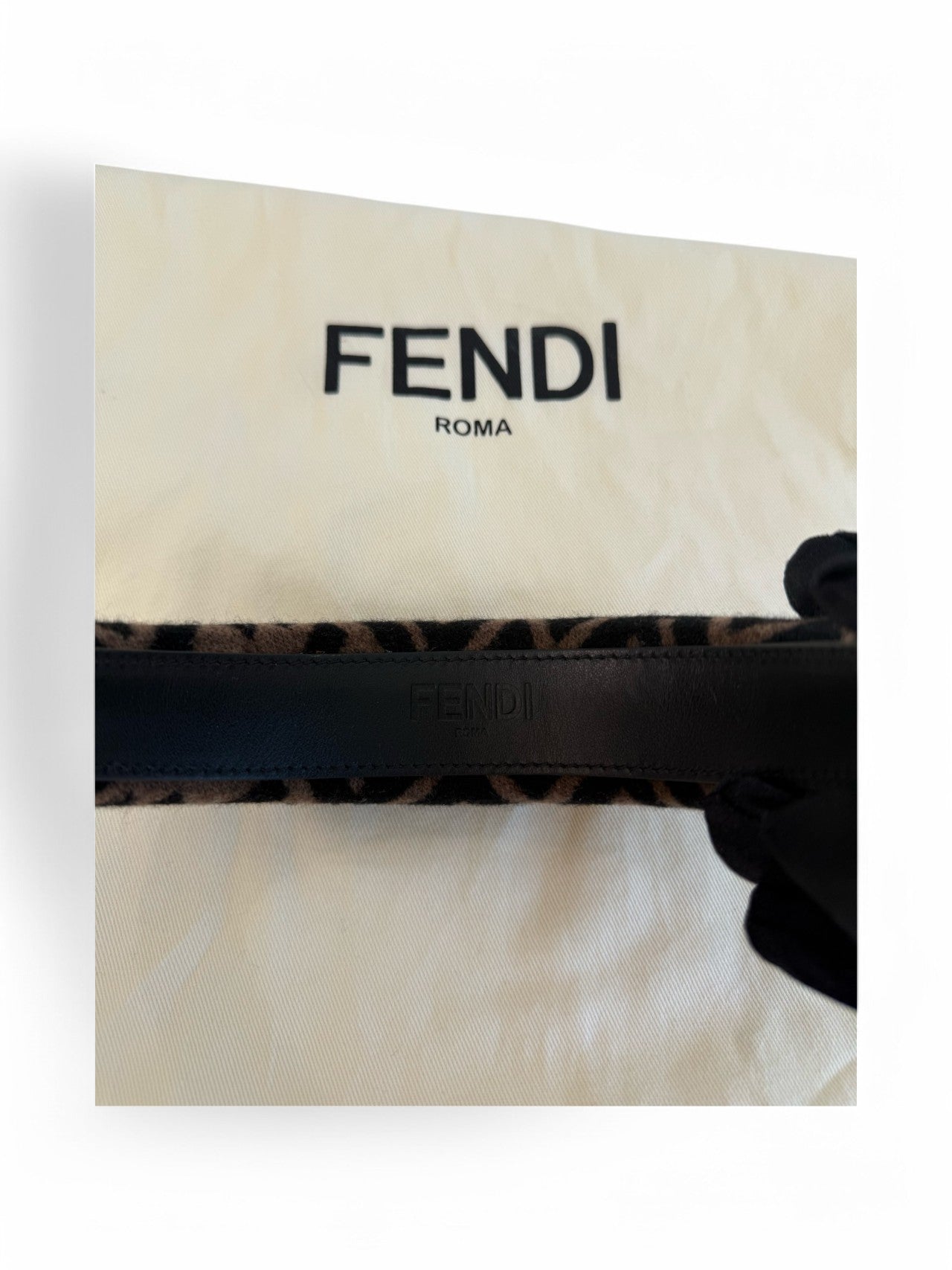 Fendi FF Logo Wool Headband