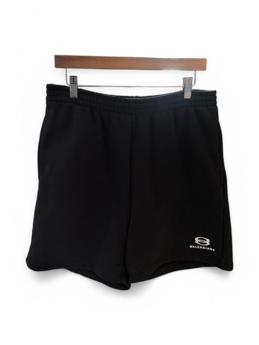 Balenciaga Black Logo Athletic Shorts