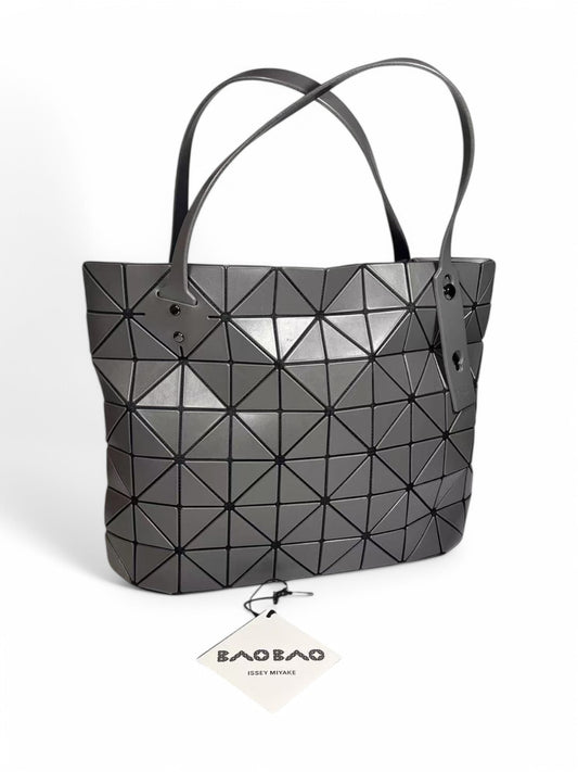 BAO BAO ISSEY MIYAKE Silver-Grey Geometric Tote Bag