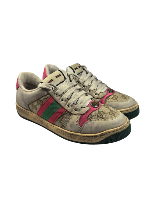 Gucci Screener Distressed Sneakers