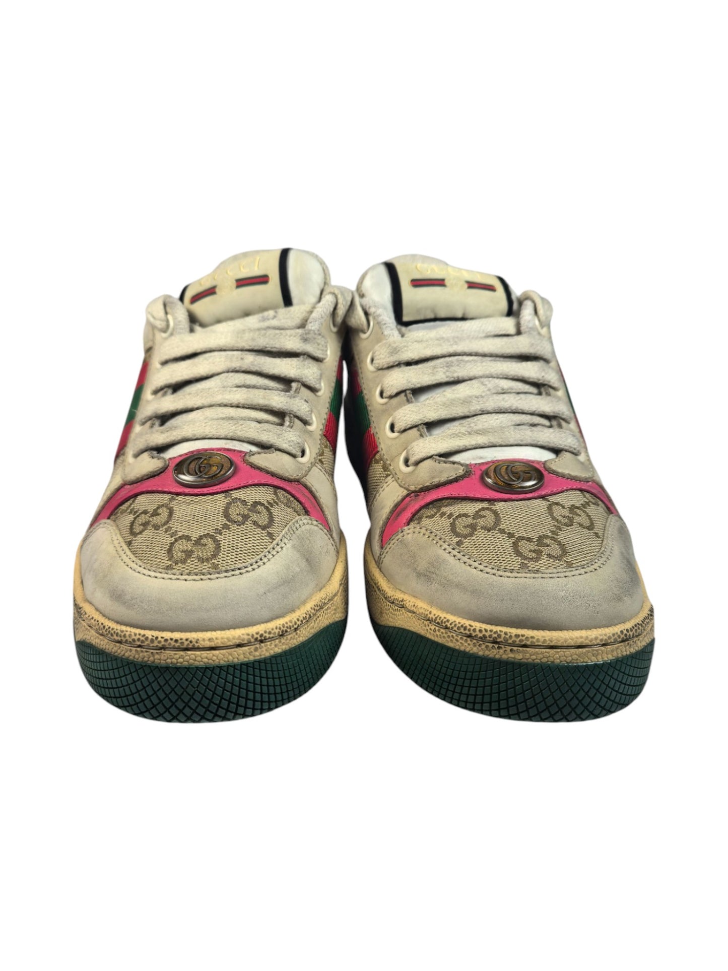 Gucci Screener Distressed Sneakers