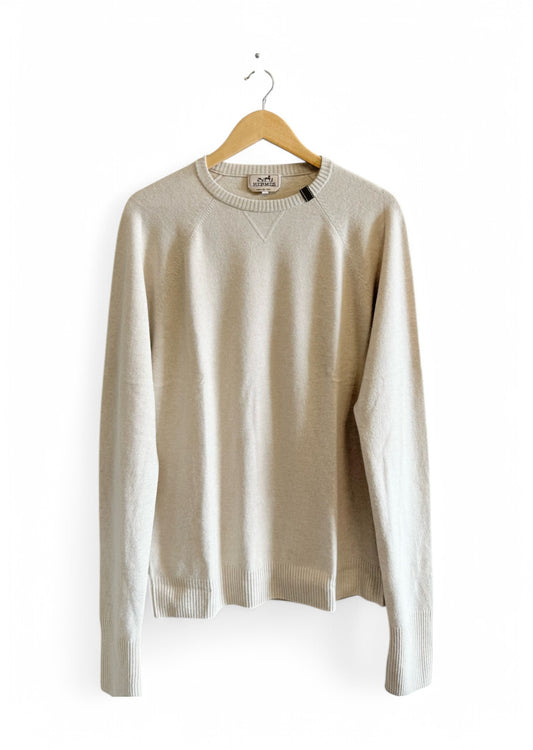 Hermès Beige Wool Crewneck