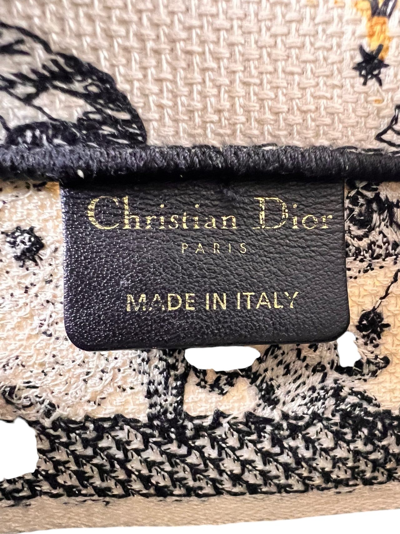 Dior Mini Book Tote in Blue Dior Oblique Embroidery – Retail Price: $2,450