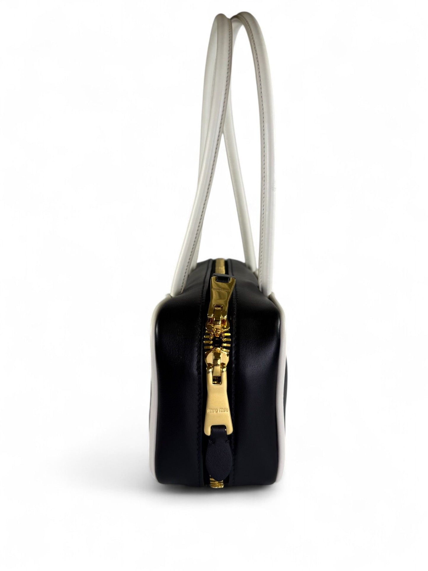 Miu Miu Two-Tone Leather Shoulder Bag