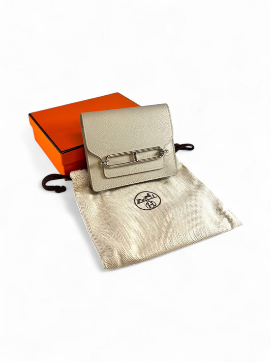Hermès-Pig Nose Coin Purse with Silver Hardware