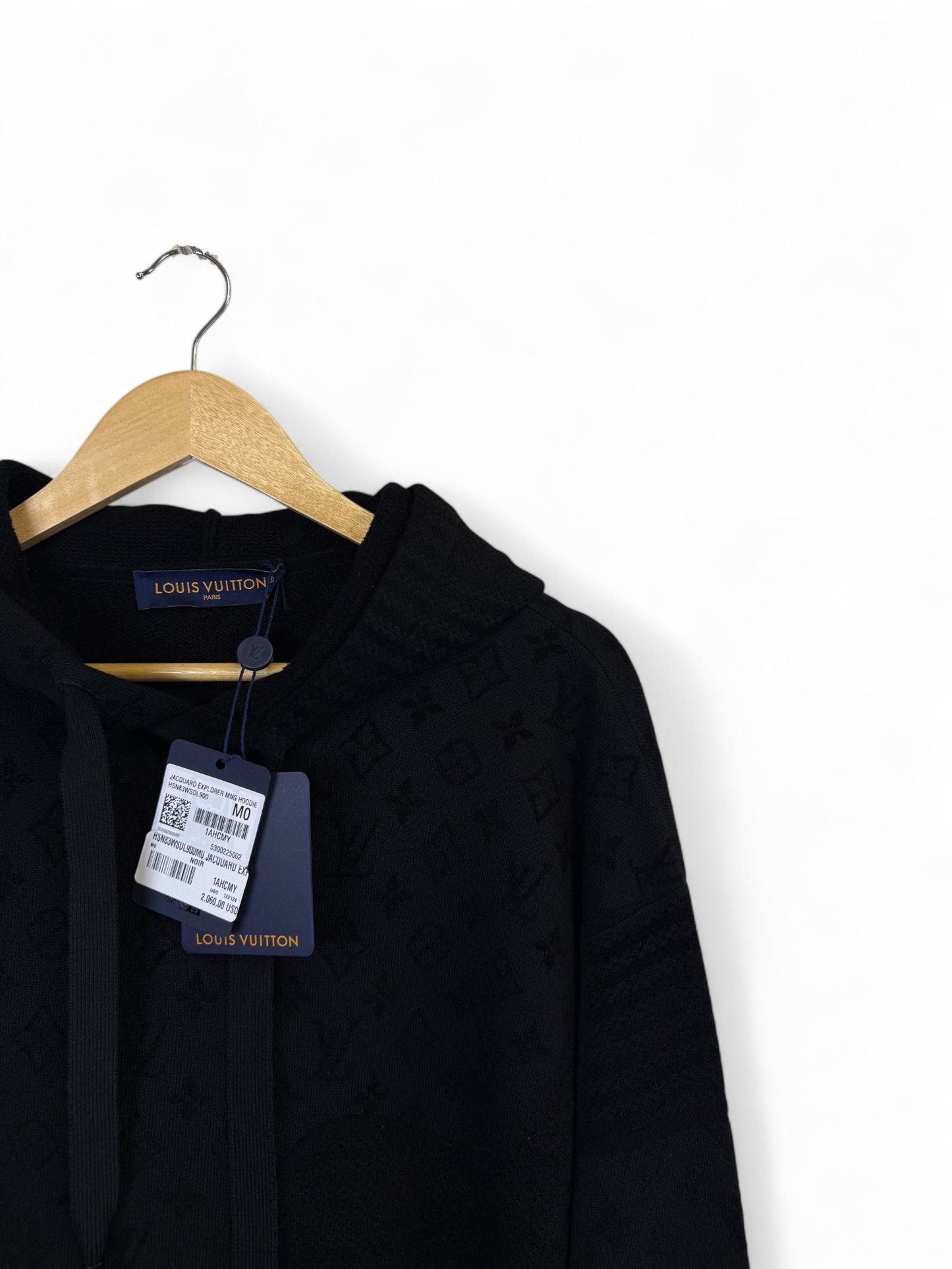 Louis Vuitton-2025 SS Jacquard-Knit Hooded Sweatshirt