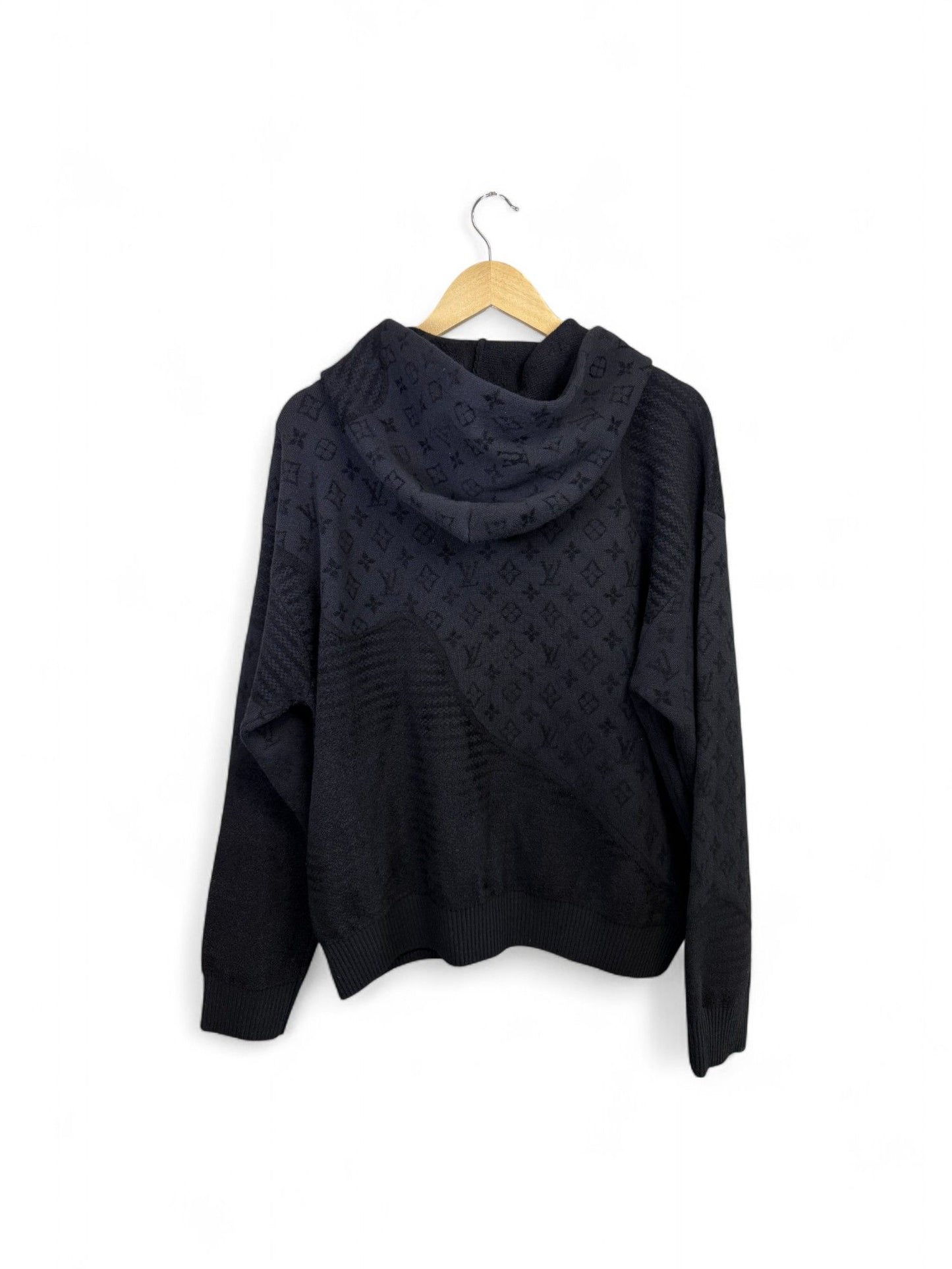 Louis Vuitton-2025 SS Jacquard-Knit Hooded Sweatshirt