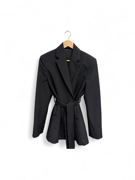 Acne Studios-Black Oversized Belted Blazer-XS