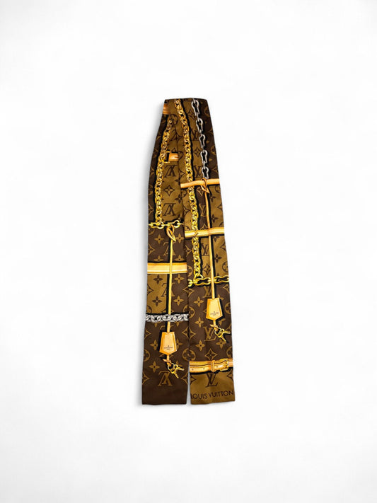 Louis-Vuitton-Reversible Scarf&Hair Ribbon